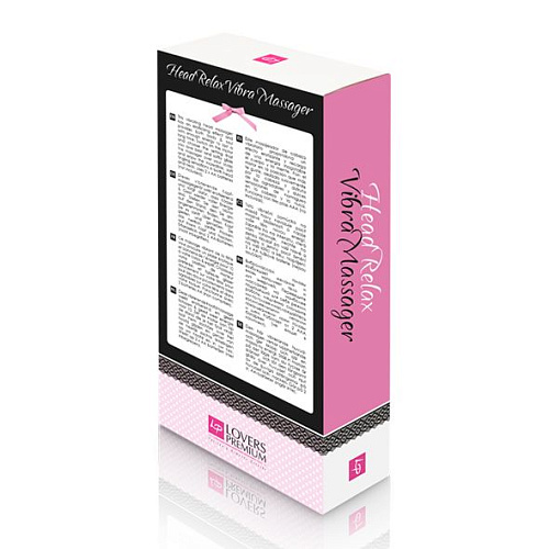 Вибромассажёр для головы красно-белого цвета LoversPremium Head Relax Massager E22058