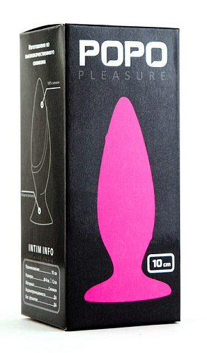 Розовая анальная пробка POPO Pleasure 731303 (10 см)