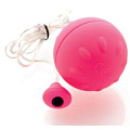 Розовый виброшарик с выносным пультом-кнопкой Sexus Funny Five 931004-3