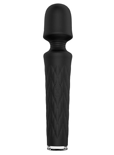 Чёрный перезаряжаемый жезловый вибратор Dream Toys JOYRUSH MASSAGER 21507