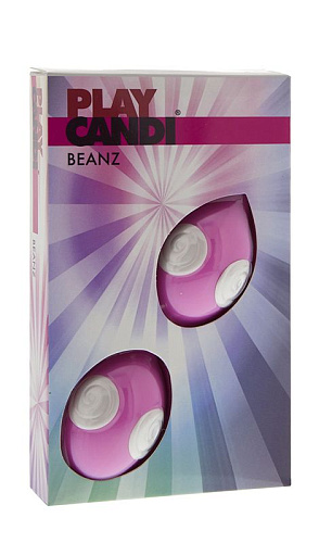 Розово-белые вагинальные шарики Seven Creations Play Candy Beanz F06W1F006-R4