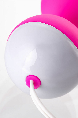 Бело-розовые вагинальные шарики Nalone MiuMiu VS-VR21