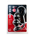Чёрная анальная втулка с колечком ToyFa 901344-5 (10 см)