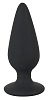 Чёрная анальная втулка Orion Heavy Plug Small 05329910000 (7,8 см)