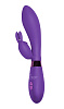 Фиолетовый вибратор с клиторальным зайчиком Indeep Yonce 7702-02indeep (20,5 см)