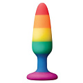 Разноцветная анальная втулка Dream Toys RAINBOW ANAL PLUG SMALL 21742 (11 см)