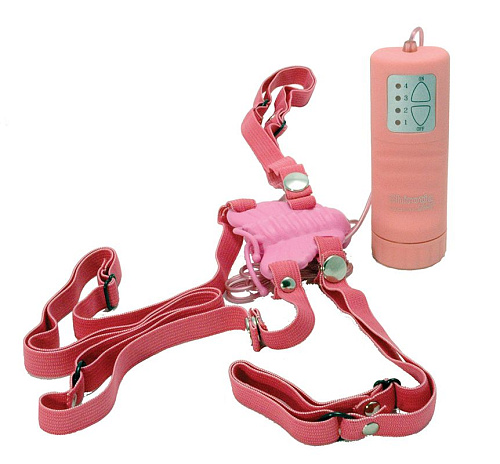 Клиторальный водонепроницаемый стимулятор-бабочка розового цвета Seven Creations Pure Vibes 05-162PK BX GP