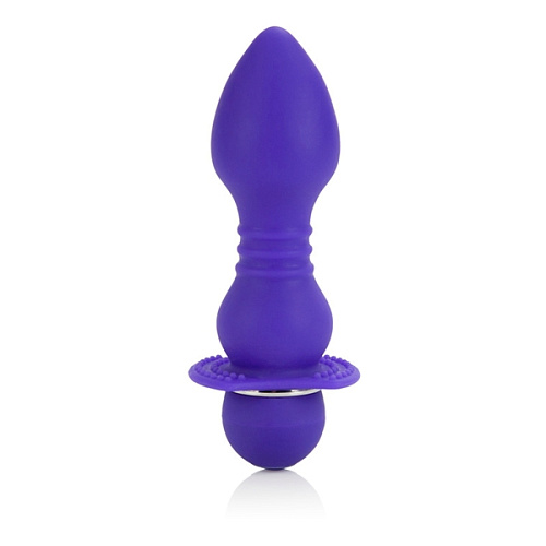 Фиолетовая анальная пробка с вибрацией California Exotic Novelties Booty Call Player SE-0397-45-2 (14 см)
