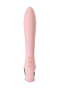 Розовый силиконовый вибратор с электростимуляцией ToyFa GALVANI VIBE 796001 (21 см)