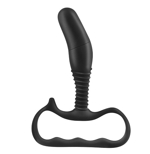 Стимулятор простаты с вибрацией чёрного цвета Pipedream Vibrating Prostate Stimulator PD4619-23 (14,5 см)