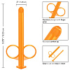 Набор из 2 оранжевых шприцов для введения лубриканта California Exotic Novelties Lube Tube SE-2380-03-2