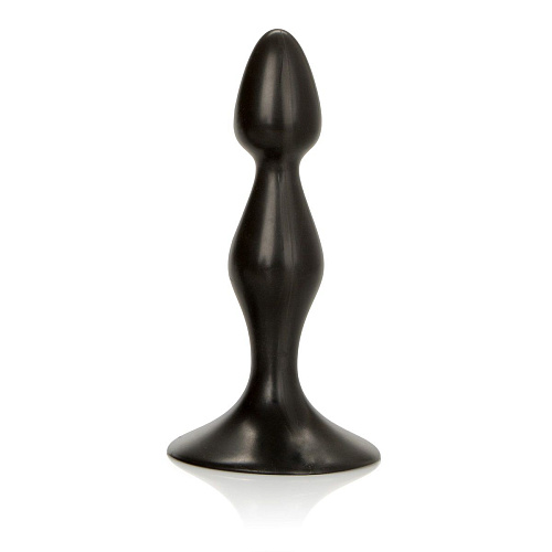 Чёрная анальная пробка из резины California Exotic Novelties Dr. Joel Kaplan Advanced Anal Exerciser SE-5641-20-2 (14 см)