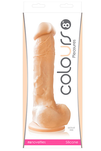 Телесный фаллоимитатор NS Novelties Colours Pleasures 8  Dildo NSN-0405-21 (23,6 см)