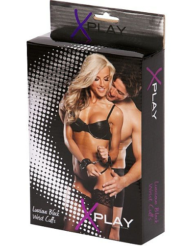 Кожаные оковы для рук с мехом внутри Allure Lingerie 2066