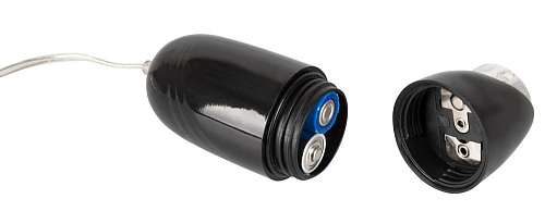 Анальная чёрная пробка с вибрацией и ротацией Ёska 0587605 (13 см)