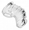 Прозрачная насадка для ограничения эрекции XR Brands Detained Soft Body Chastity Cage AE408