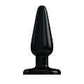 Чёрный гладкий анальный стимулятор Shots Media BV Bottom Line Model 1 BTM002BLK (13 см)