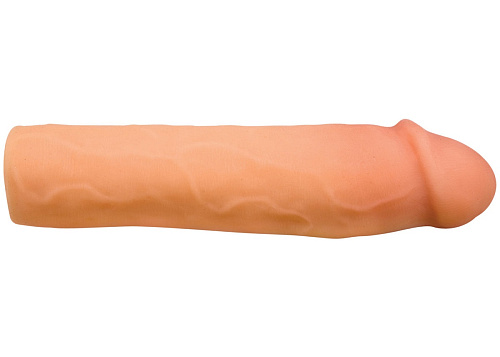 Реалистичная насадка-удлинитель Topco Sales Wildfire Celebrity Series Tommy Gunn Power Suction CyberSkin Penis Extension 110 (22 см)