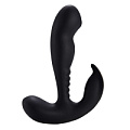Чёрный вибростимулятор простаты Howells Anal Vibrating Prostate Stimulator with Rolling 182017 black (13,3 см)