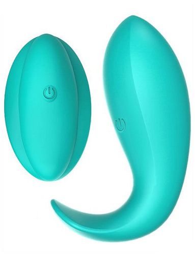 Зелёная вагинальная вибропробка для ношения с пультом ДУ Winyi Ava WY0551-GR