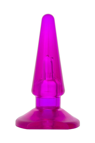 Фиолетовая анальная пробка ToyFa BUTT PLUG 881303-4 (9,5 см)