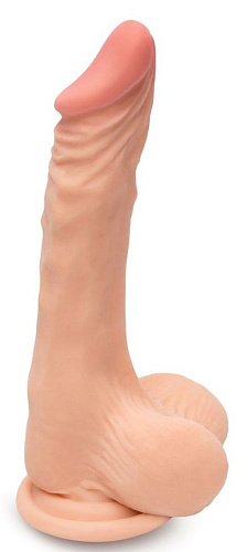 Телесный реалистичный фаллоимитатор с присоской Пикантные штучки DP02026 (20 см)