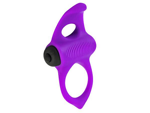 Фиолетовое эрекционное виброкольцо Adrien Lastic Lingus MAX 30723