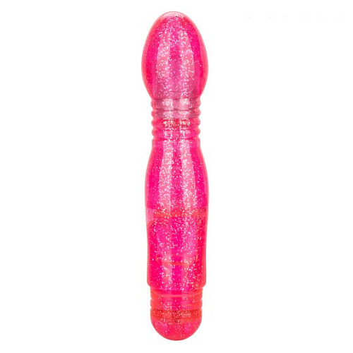 Розовый вибратор с блёстками California Exotic Novelties Twinkle Teaser SE-0795-25-2 (16 см)