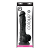 Чёрный фаллоимитатор на присоске NS Novelties Colours Pleasures 7 Dildo NSN-0405-03 (22,3 см)