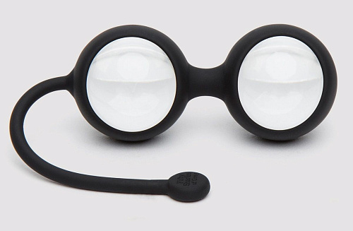 Чёрные вагинальные шарики Fifty Shades of Grey Inner Goddess Glass Pleasure Balls 77g FS-74935 (77 гр)