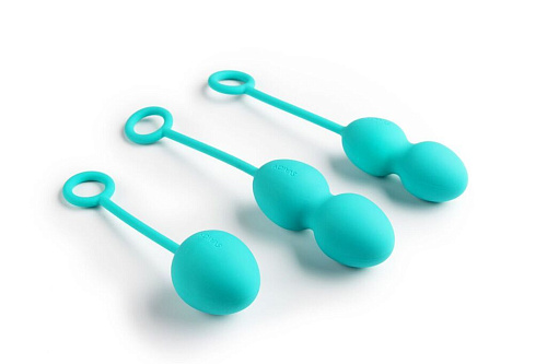 Набор зелёных вагинальных шариков со смещённым центром тяжести мятного цвета Svakom Nova Ball SSYB-GRN