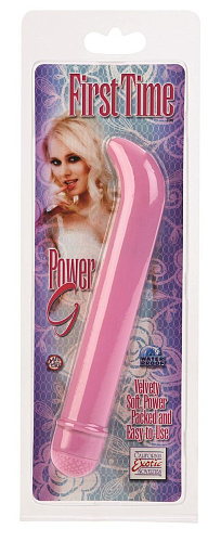 Розовый вибромассажёр California Exotic Novelties FIRST TIME POWER G SE-0004-10-2 (16 см)