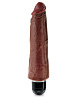 Коричневый вибратор-реалистик Pipedream 8 Vibrating Stiffy PD5523-29 (24,8 см)