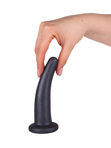 Чёрный гладкий анальный плаг LOVETOY (А-Полимер) Lovething platinum 427303 (13 см)