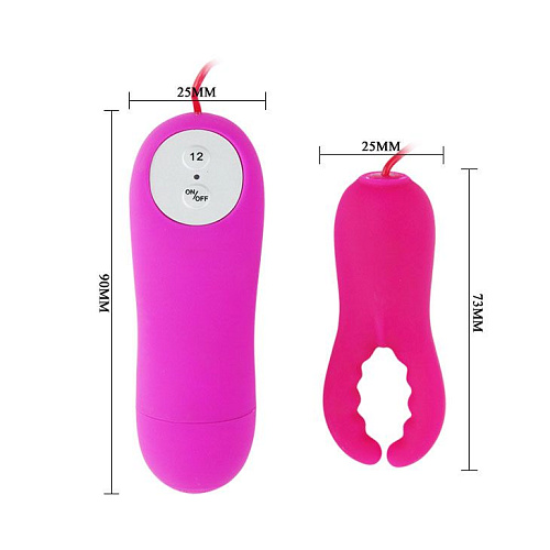 Вибростимулятор розового цвета для массажа клитора Baile Mini Love BI-014138