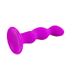 Лиловая фигурная анальная пробка Baile Booty Passion BI-014159 (12 см)