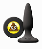 Чёрная силиконовая пробка NS Novelties Emoji SHT NSN-0511-03 (8,6 см)