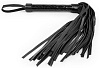 Чёрная многохвостовая плеть с круглой гладкой ручкой Bior toys NTB-80519 (38 см)