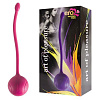 Розовый металлический шарик в силиконовой оболочке Bior toys EE-10199-6