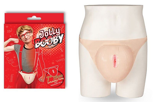 Надувная вагина телесного цвета с фиксацией NMC JOLLY BOOBY-INFLATABLE PUSSY 160499