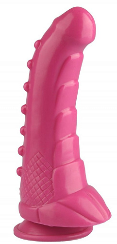 Розовый анальный фаллоимитатор Сумерки богов 1016-86 BX DD (24 см)