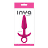 Ярко-розовая анальная пробка с держателем NS Novelties INYA Prince Medium NSN-0551-44 (13 см)