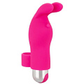 Розовая пулька-насадка на палец California Exotic Novelties Finger Bunny SE-1705-20-2 (8,25 см)