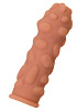 Телесная насадка на фаллос с крупными бугорками KOKOS Extreme Sleeve 011 L-size ES.011-L (16,4 см)