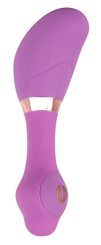Сиреневый вибратор с золотистой каймой Orion 0585203 (13,5 см)