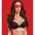 Чёрно-красная двусторонняя маска на глаза Shots Media BV Reversible Eyemask OU185RED