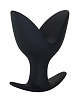 Большой силиконовый анальный эспандер в чёрном цвете Lola toys Large Petals Anal Extender 4219-02Lola (12,5 см)