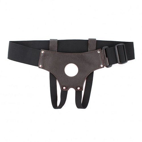 Трусики для страпона коричневого цвета БДСМ арсенал 52015ars