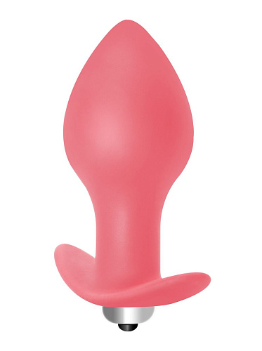 Розовая анальная пробка с вибрацией Lola toys Bulb Anal Plug 5003-01lola (10 см)