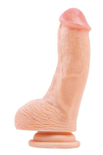 Телесный фаллоимитатор с присоской на основании ToyFa RealStick #207 962007 (19 см)